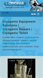 Mobile Screenshot of cryofab.com