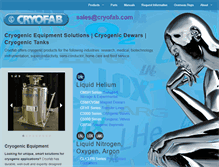 Tablet Screenshot of cryofab.com